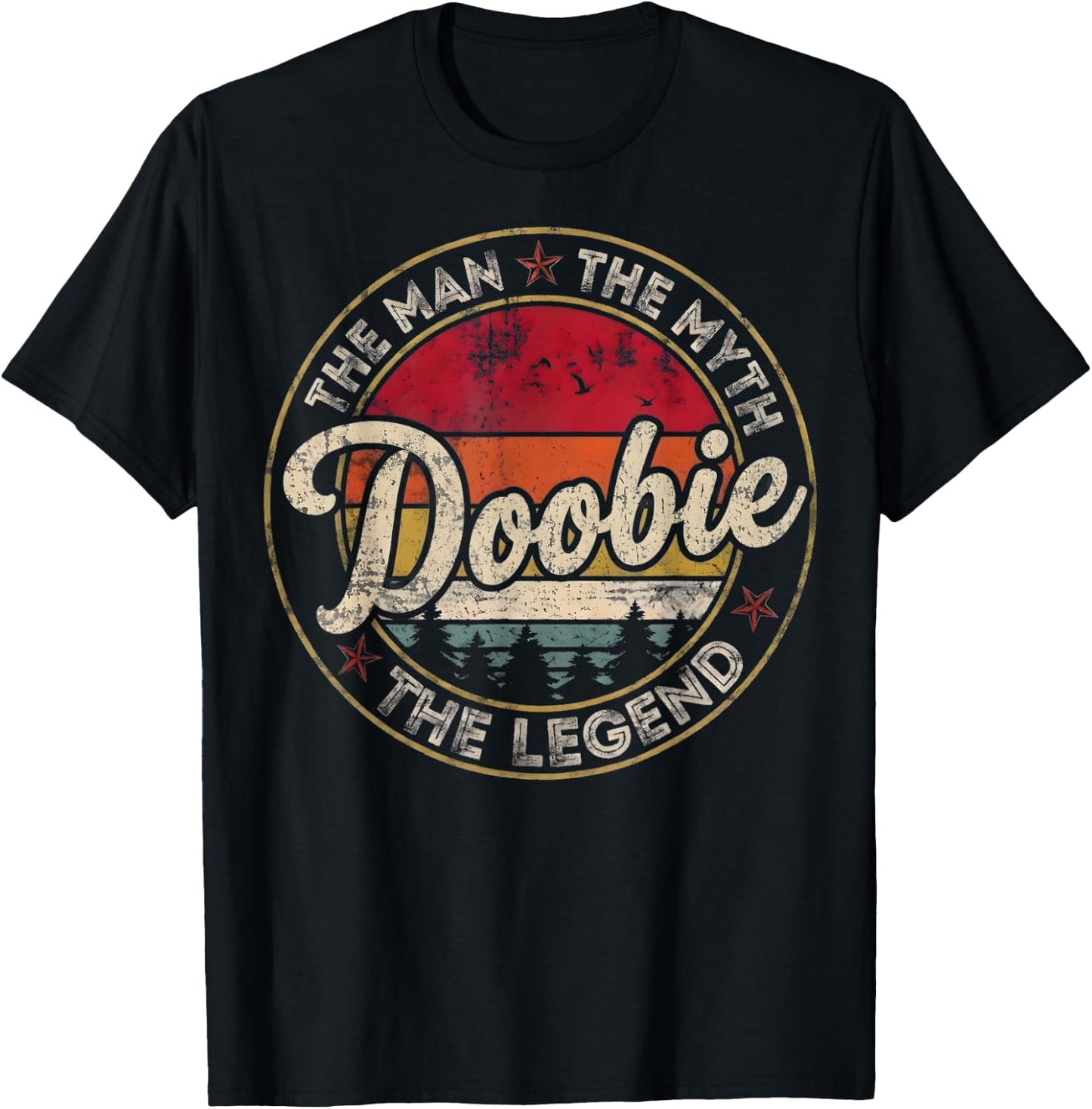 Vintage Doobie Name Retro Classic Gifts Women Kid T-Shirt - T-Shirt | Black