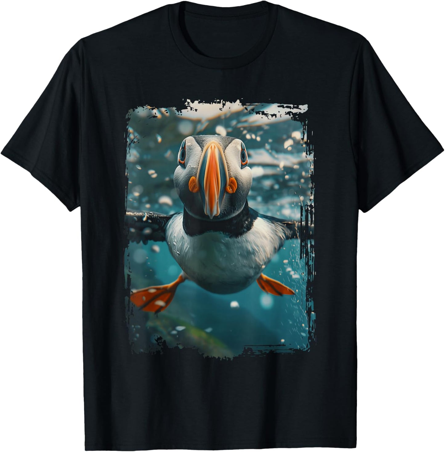 Atlantic Puffin T-Shirt - T-Shirt | Black