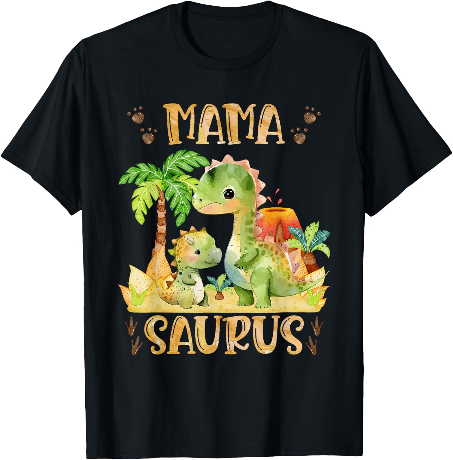 Mamasaurus Muttertag Mama Dinosaurier Mama Saurus Mütter T-Shirt - T-Shirt | Black