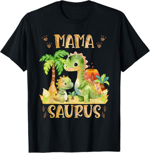 Mamasaurus Muttertag Mama Dinosaurier Mama Saurus Mütter T-Shirt - T-Shirt | Black