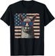 USA Flag Patriotic Llama Shirt Fourth of July Men Women Kids T-Shirt - T-Shirt | Black
