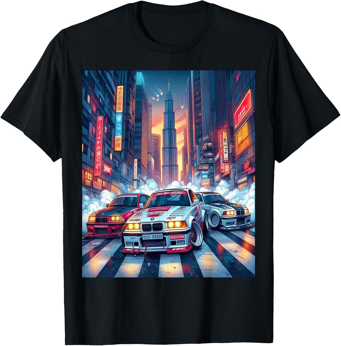 3 E36 in town drift T-Shirt - T-Shirt | Black