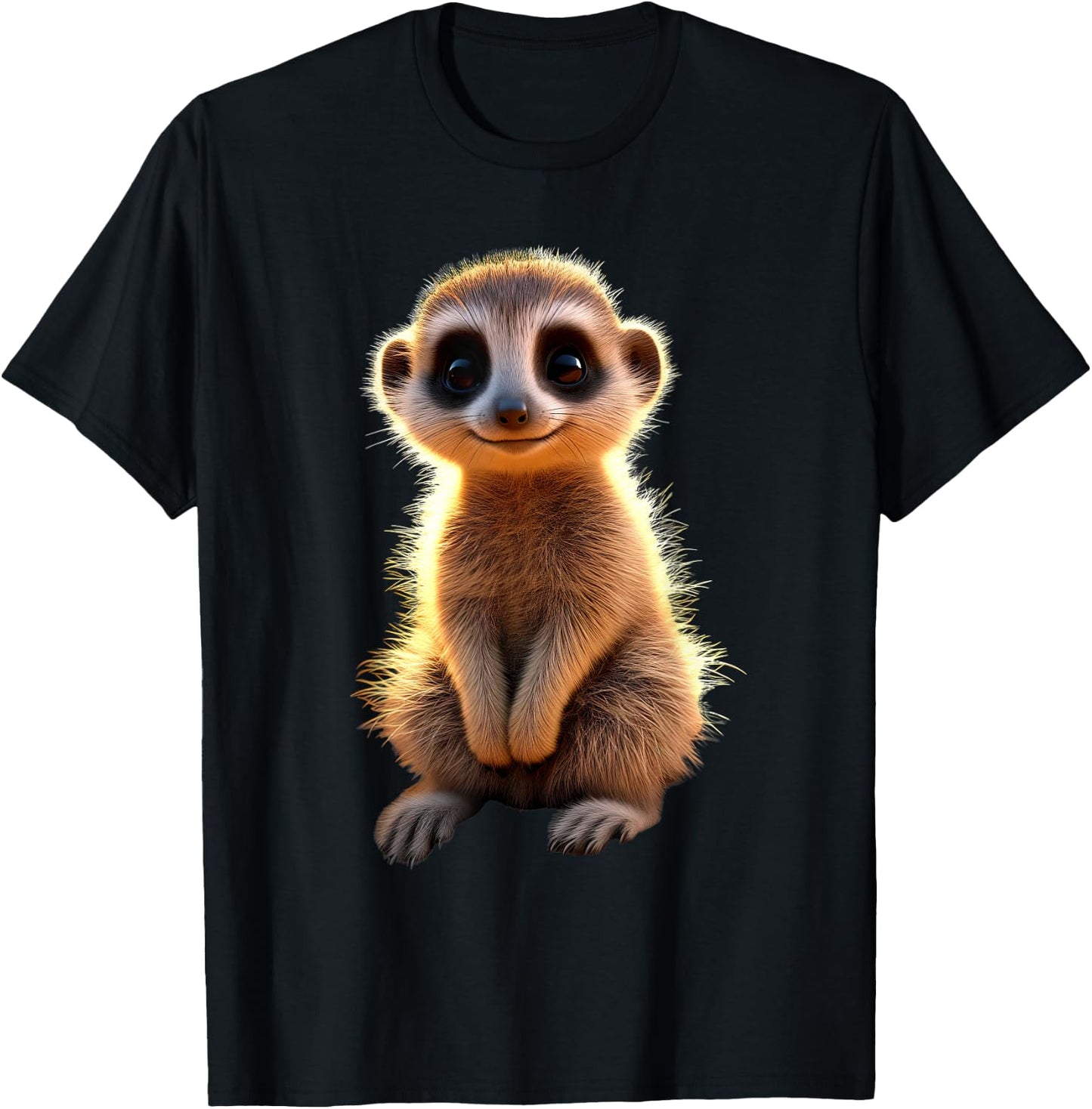 Meerkat Animal Lovers Cute Surikate Meerkat , black T-Shirt - T-Shirt | Black