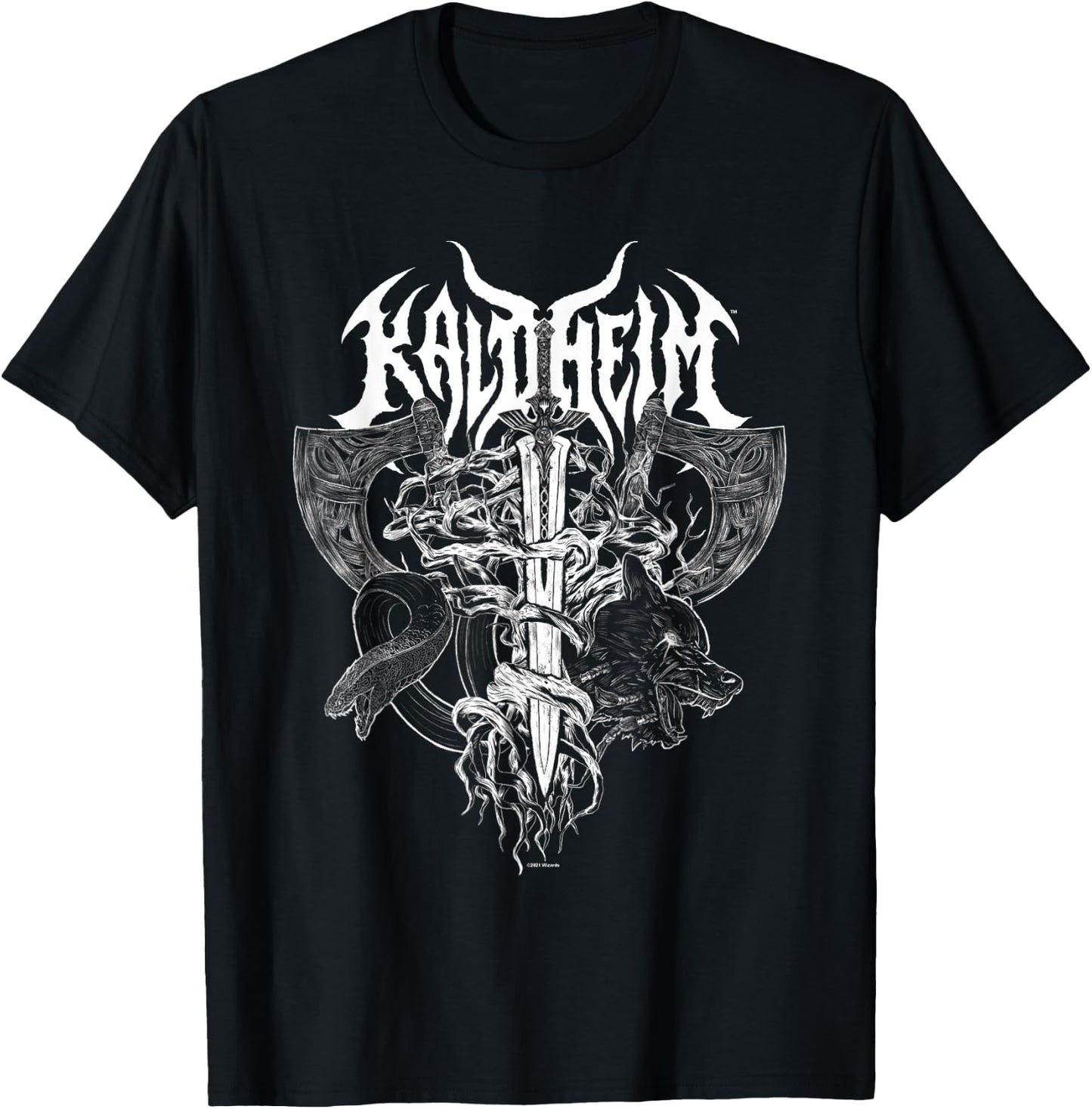 Magic: The Gathering Kaldheim Sword , black T-Shirt - T-Shirt | Black
