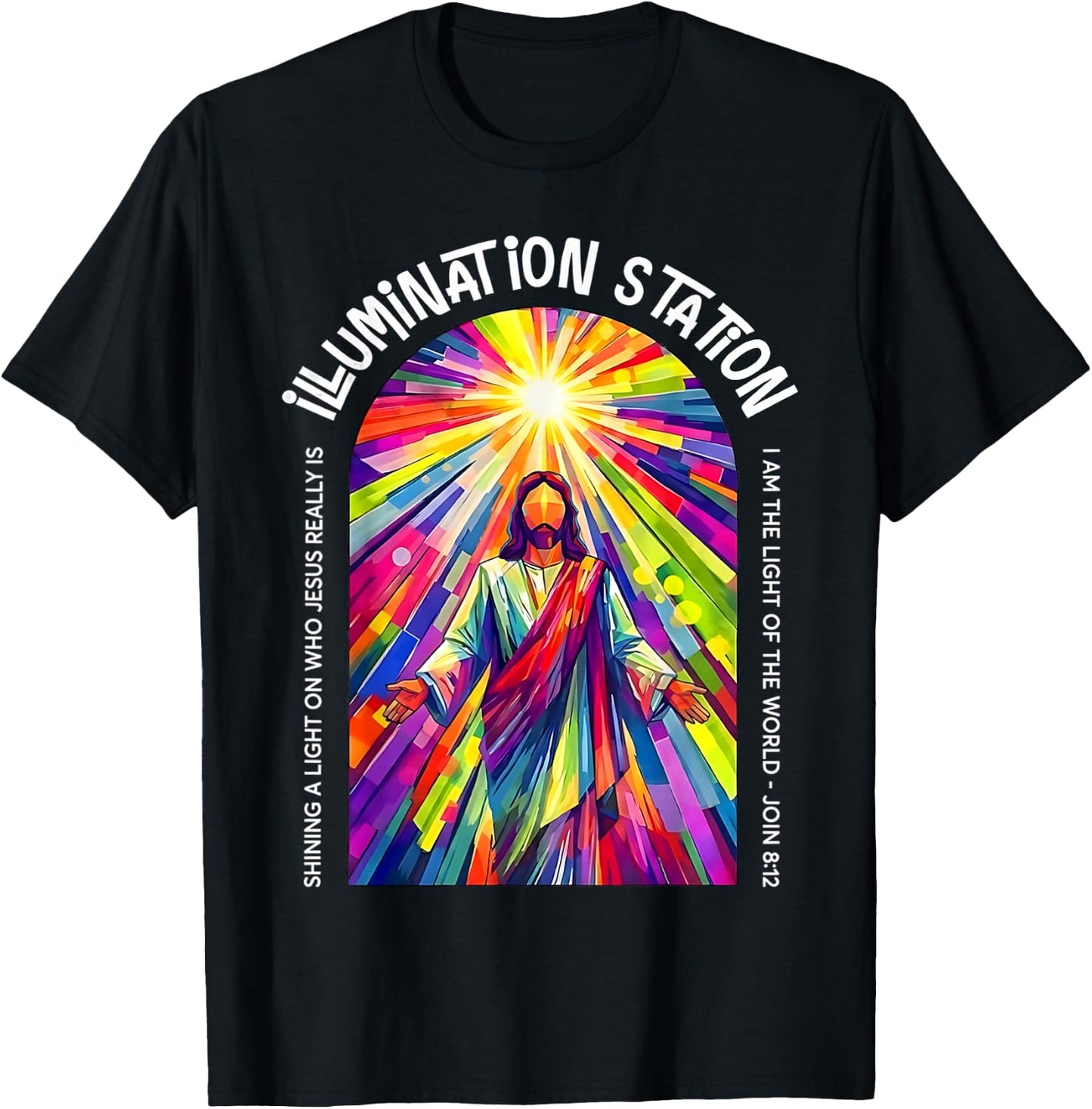 VBSCrew 2026 Illumination-Station Vacation Bible School T-Shirt - T-Shirt | Black