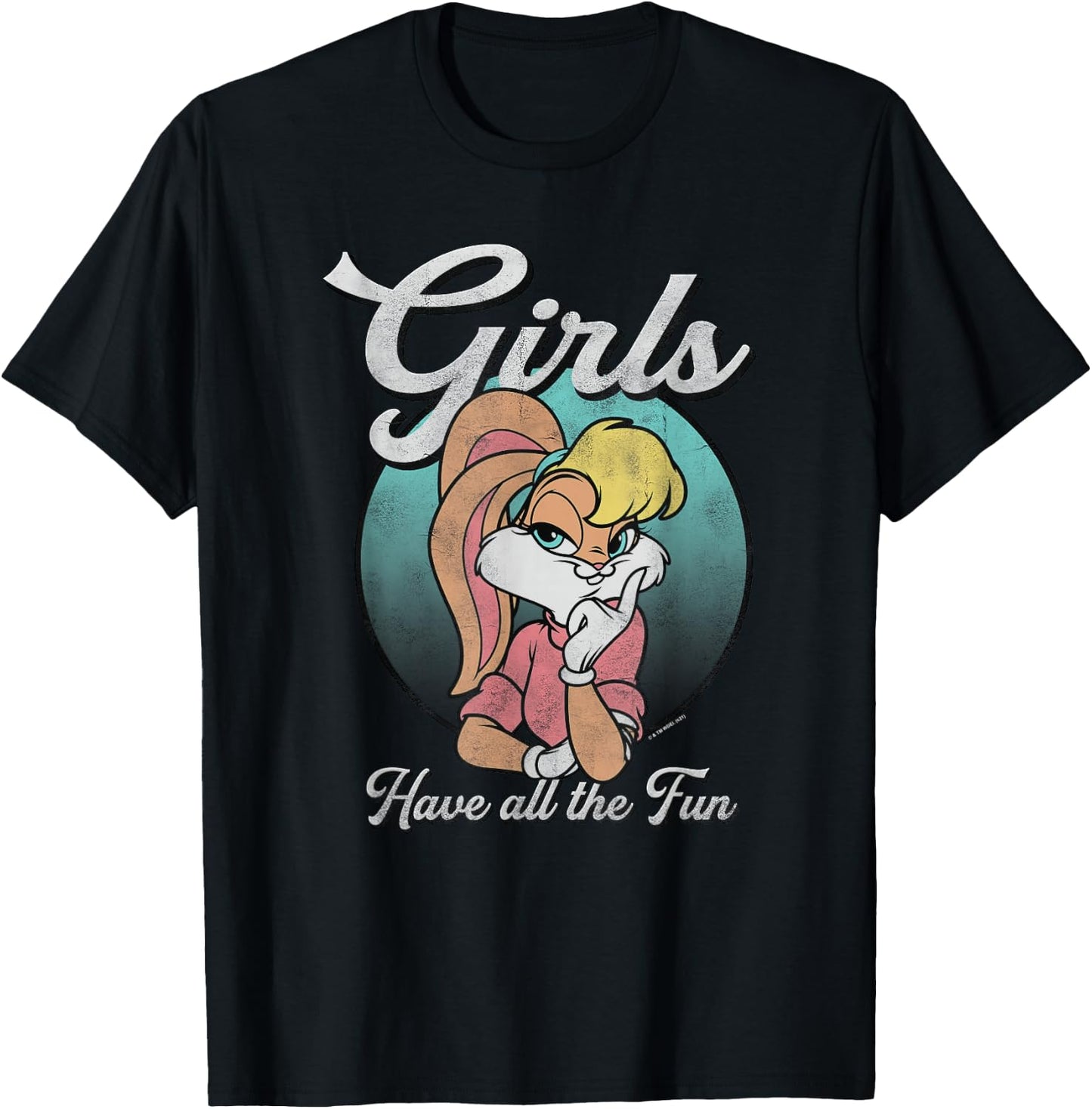 Looney Tunes Lola Bunny Portrait Girls Just Wanna Have Fun T-Shirt - T-Shirt | Black