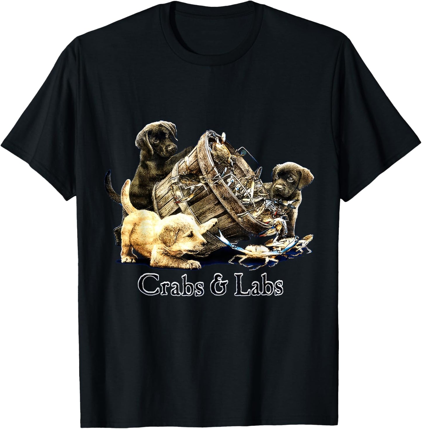 Crabs and Labs T-Shirt - T-Shirt | Black
