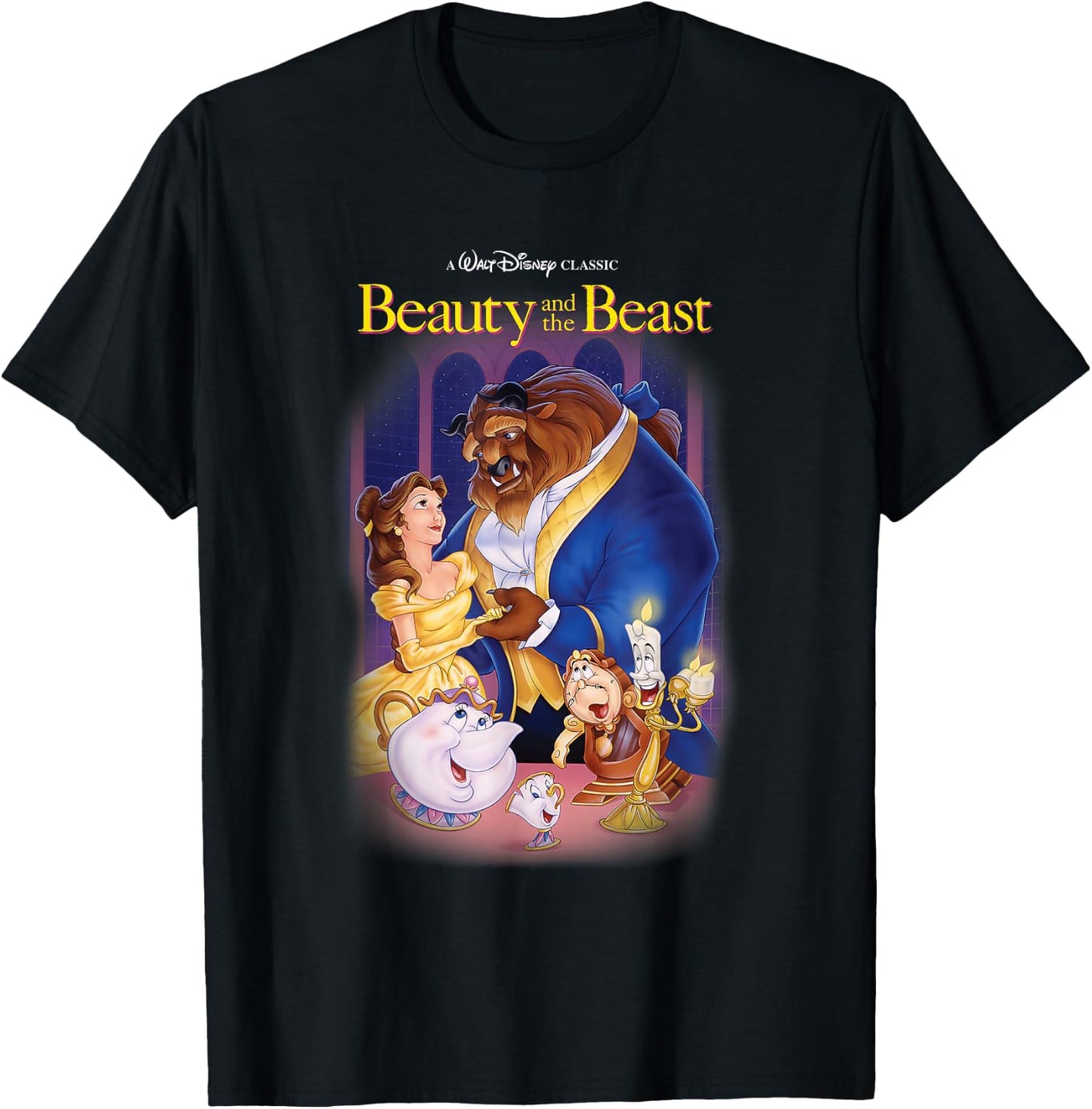 Disney Beauty and the Beast Belle Beast Cover , black T-Shirt - T-Shirt | Black
