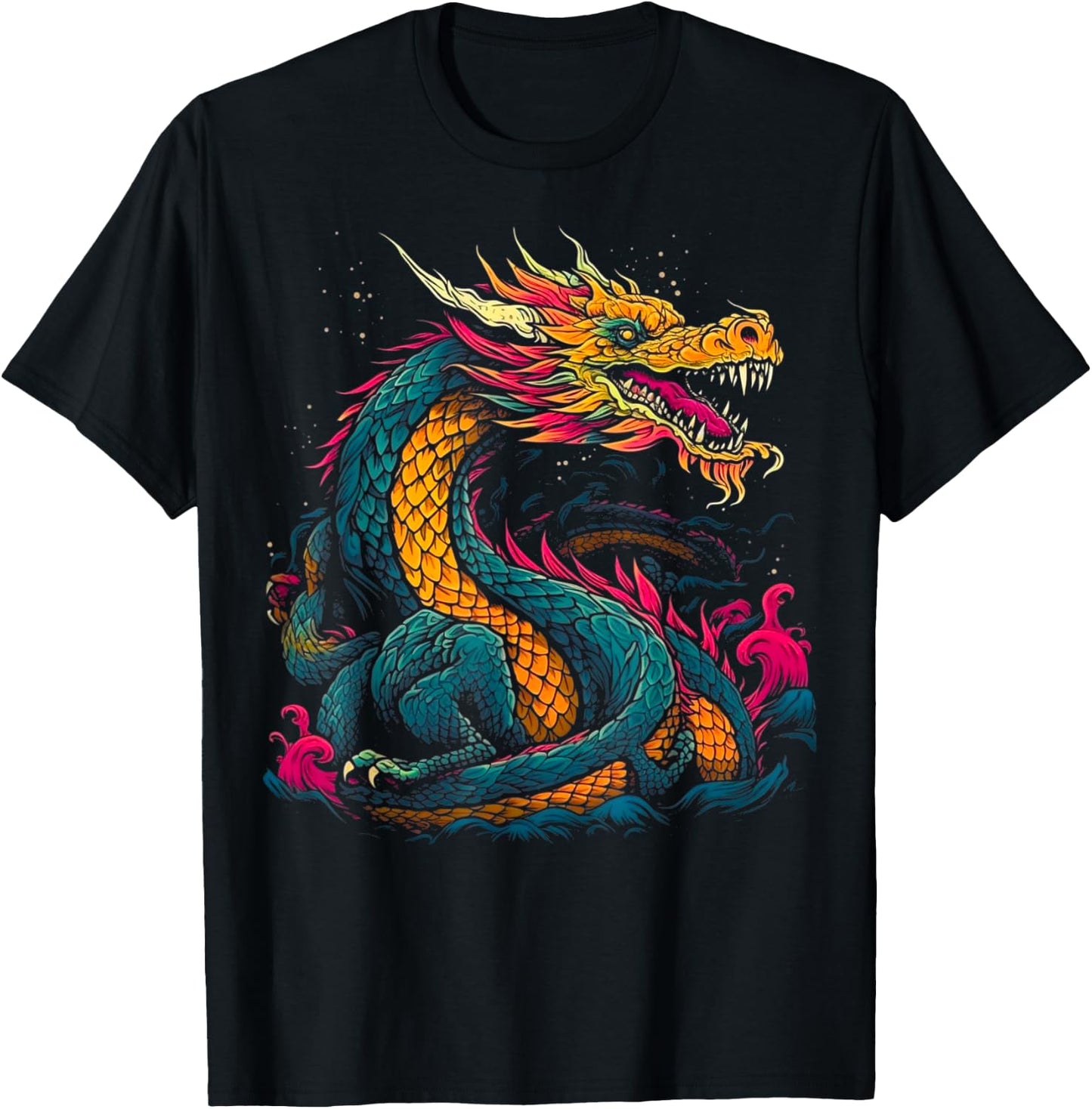 Tiamat Queen Mother Dragon Babylonian Mythology T-Shirt - T-Shirt | Black