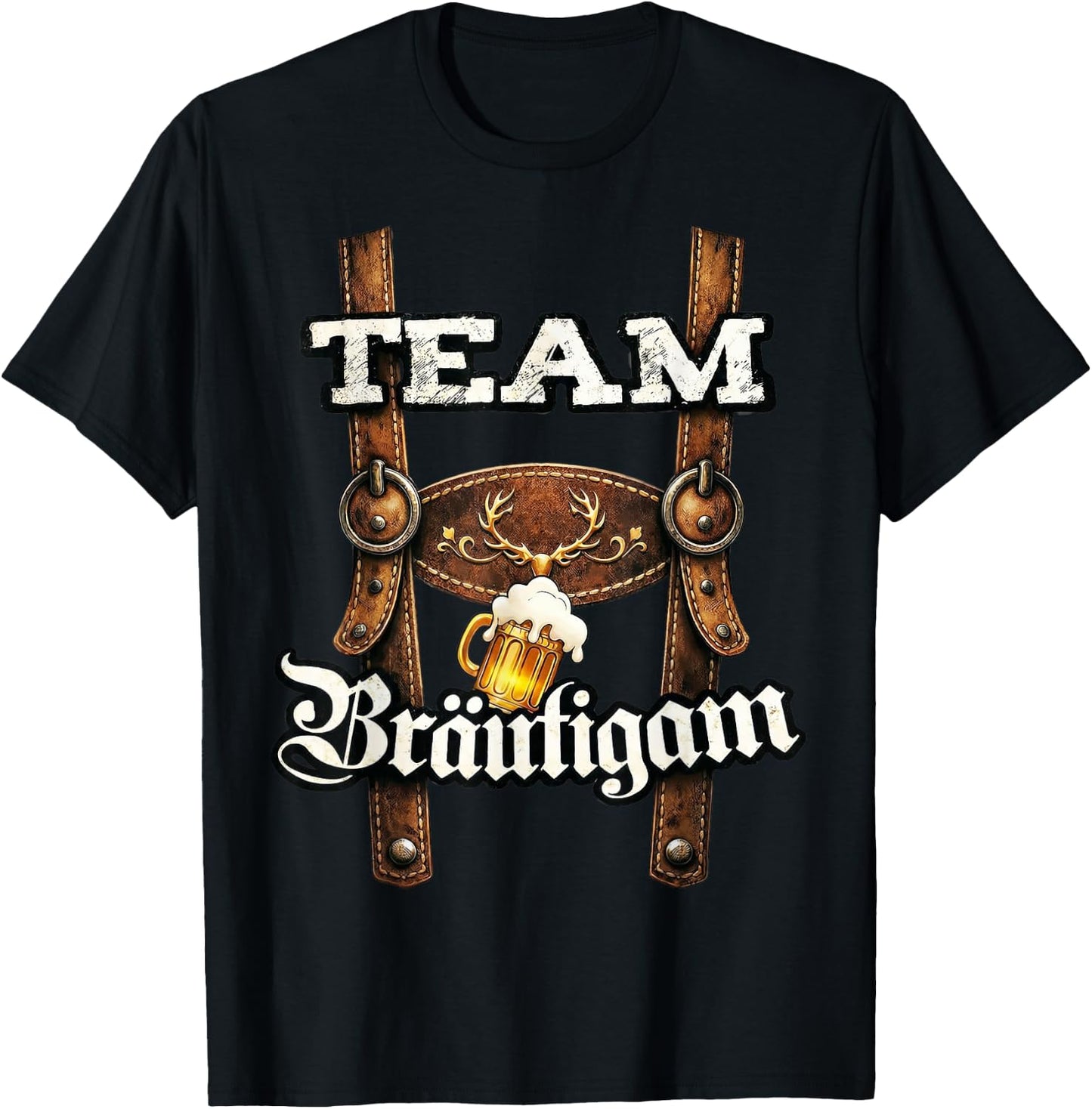 Poltern Männer JGA Junggesellenabschied Polterabend T-Shirt - T-Shirt | Black