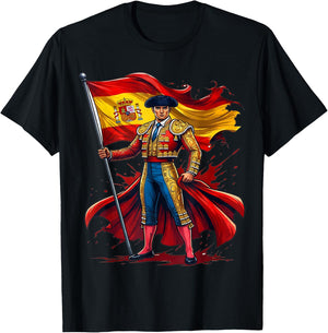Spanien , spanische Kleidung, Spanien Hemden für Männer Spanien T-Shirt - T-Shirt | Black