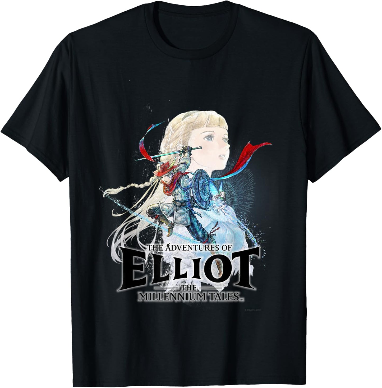 Official THE Adventures of Elliot Box Art T-Shirt - T-Shirt | Black