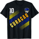 Curacao Flag Curacaoan Pride Lovers T-Shirt - T-Shirt | Black