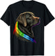 Labrador Gay Pride LGBT Rainbow on Labrador Retriever LGBTQ T-Shirt - T-Shirt | Black