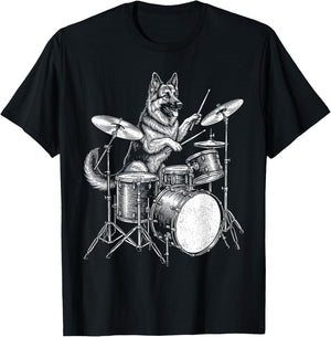 Cute German Shepherd Art Women German Shepherd Lover T-Shirt - T-Shirt | Black