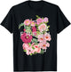 Graphique de couleur rose fleurs fraîches T-Shirt - T-Shirt | Black