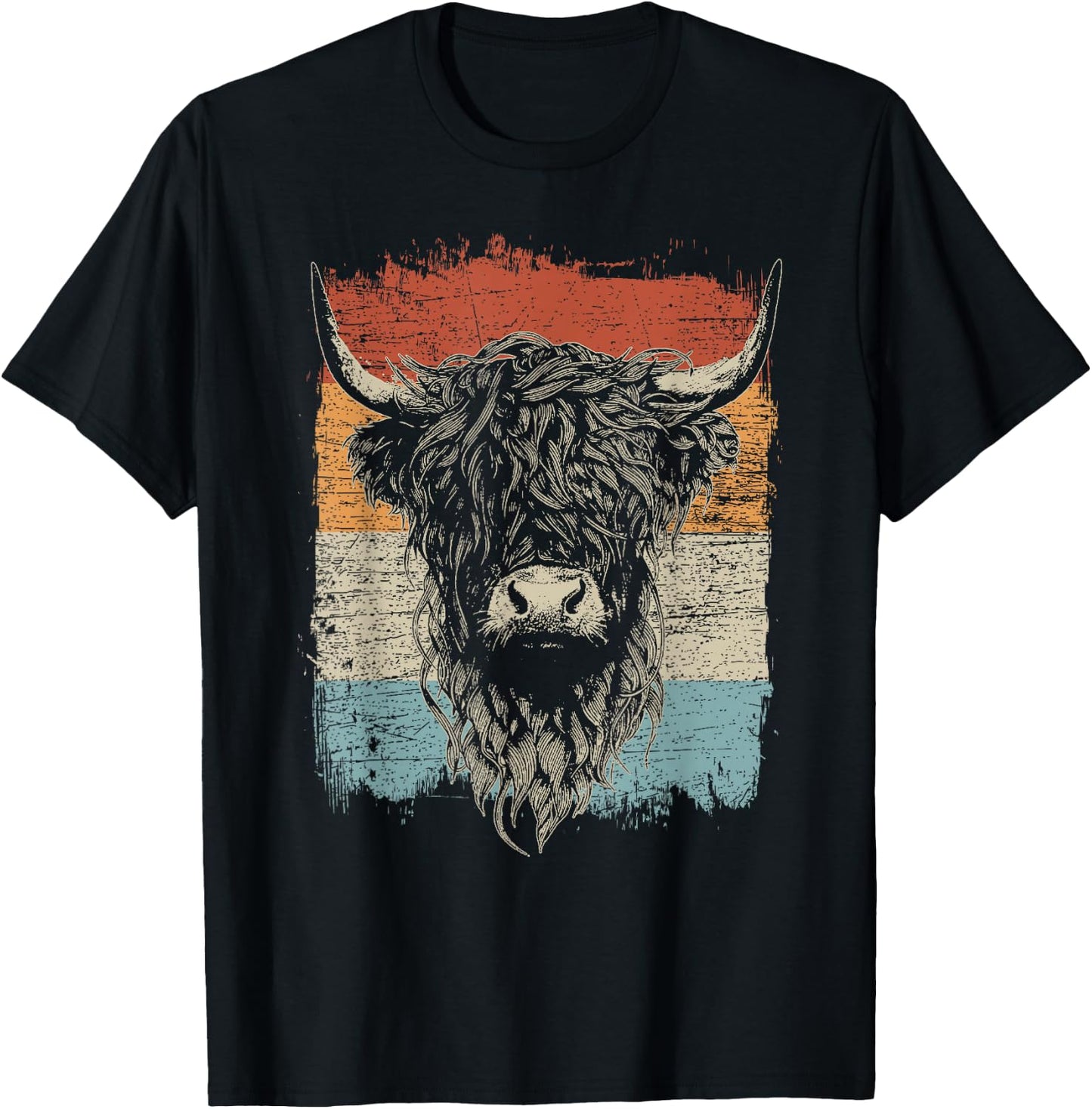 Highland Cattle Cow Highland Cow, black T-Shirt - T-Shirt | Black