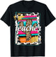 Teacher Serape Cactus Dessert Western Relashionship T-Shirt - T-Shirt | Black