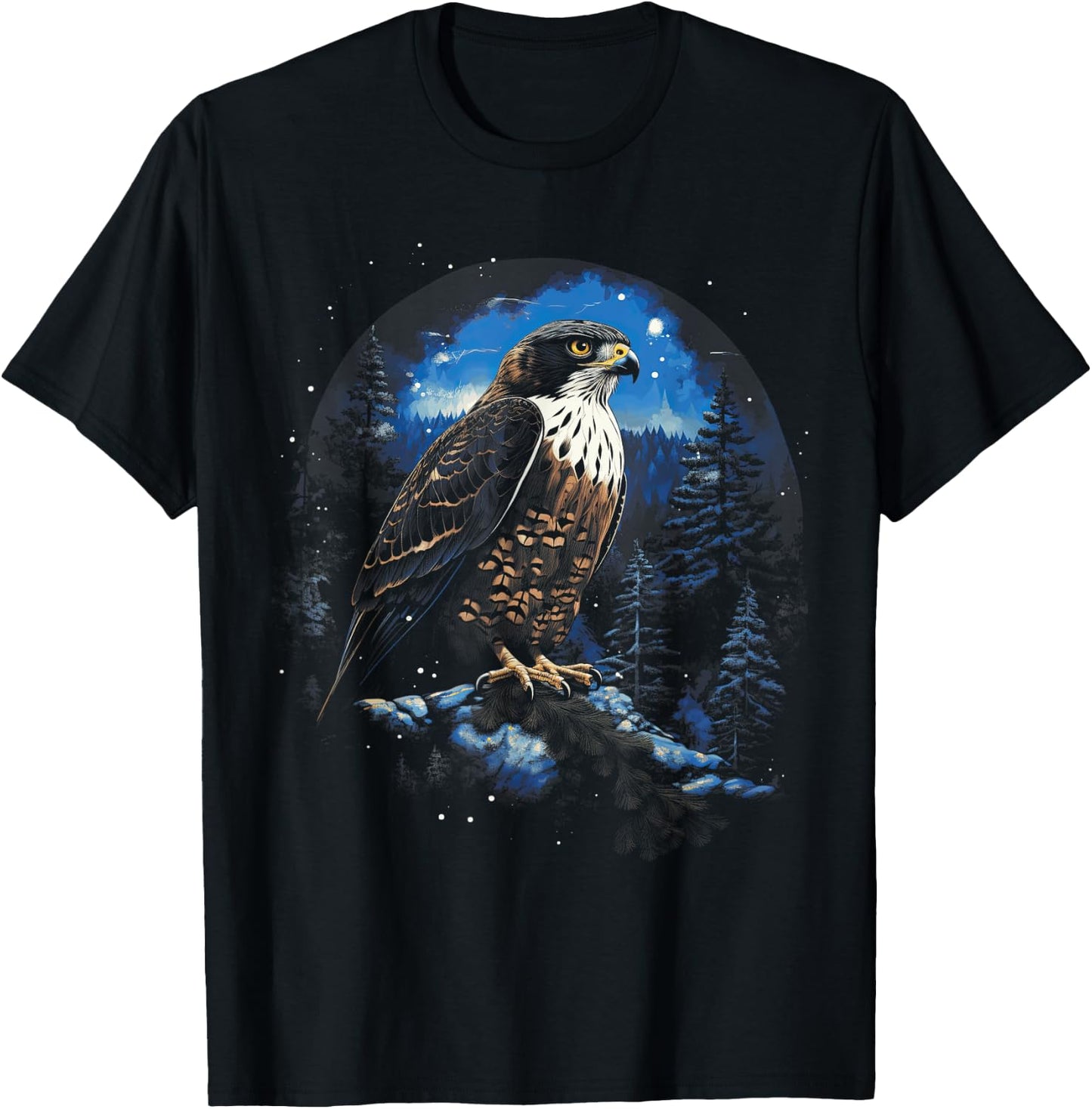 Falcon Animal Wildlife T-Shirt - T-Shirt | Black