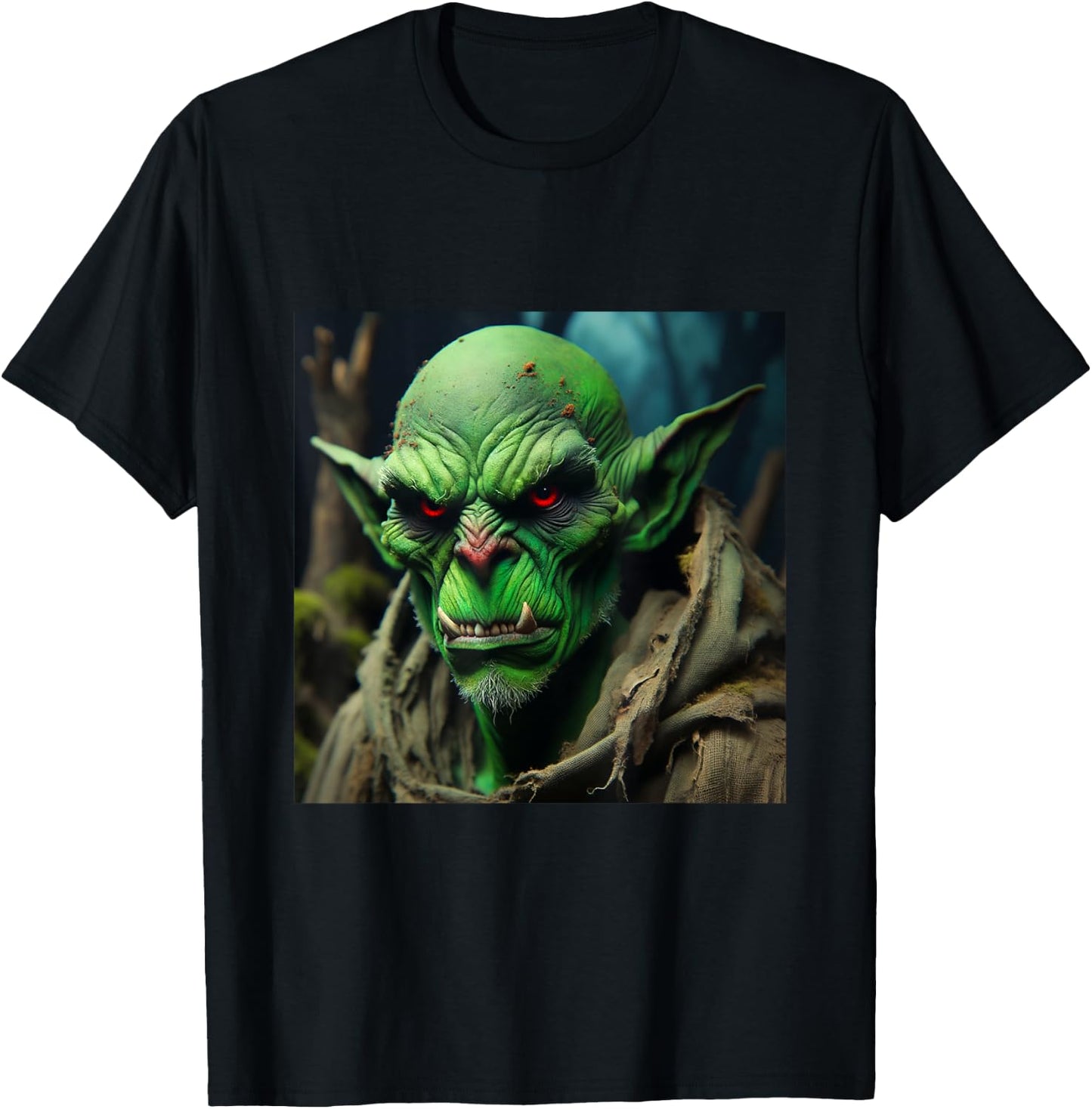 Grußliger grüner Goblin T-Shirt - T-Shirt | Black