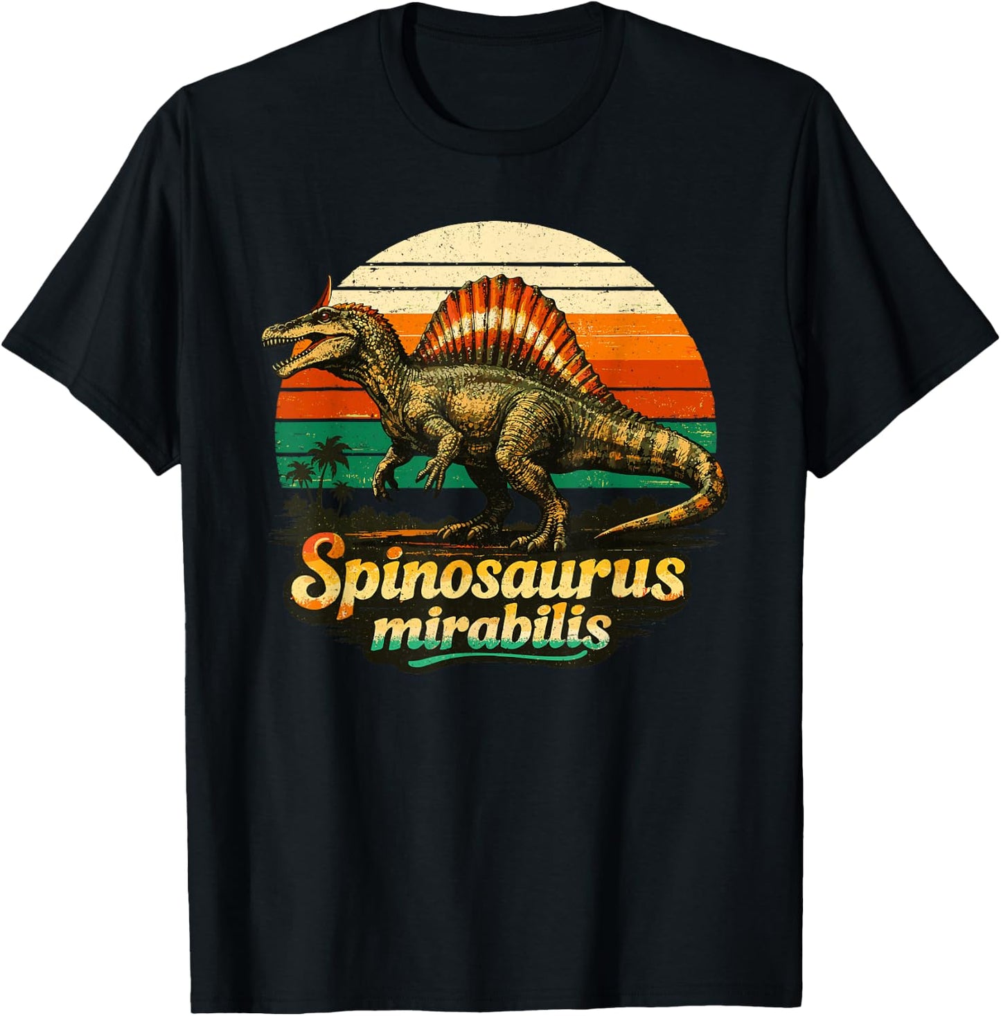 Spinosaurus Mirabilis Dinosaures T-Shirt - T-Shirt | Black