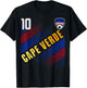 Cape Verde Flag Cape Verdean Pride Lovers T-Shirt - T-Shirt | Black