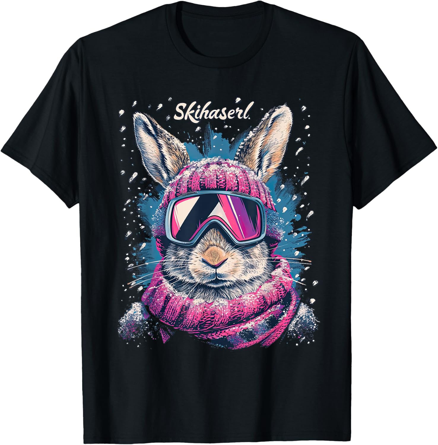 Skihaserl Apres Ski Haserl Skier Winter Women's , black T-Shirt - T-Shirt | Black