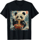 Panda Ramen Japanese Noodle Anime Manga Kawaii Sweet Otter , Black, S T-Shirt - T-Shirt | Black