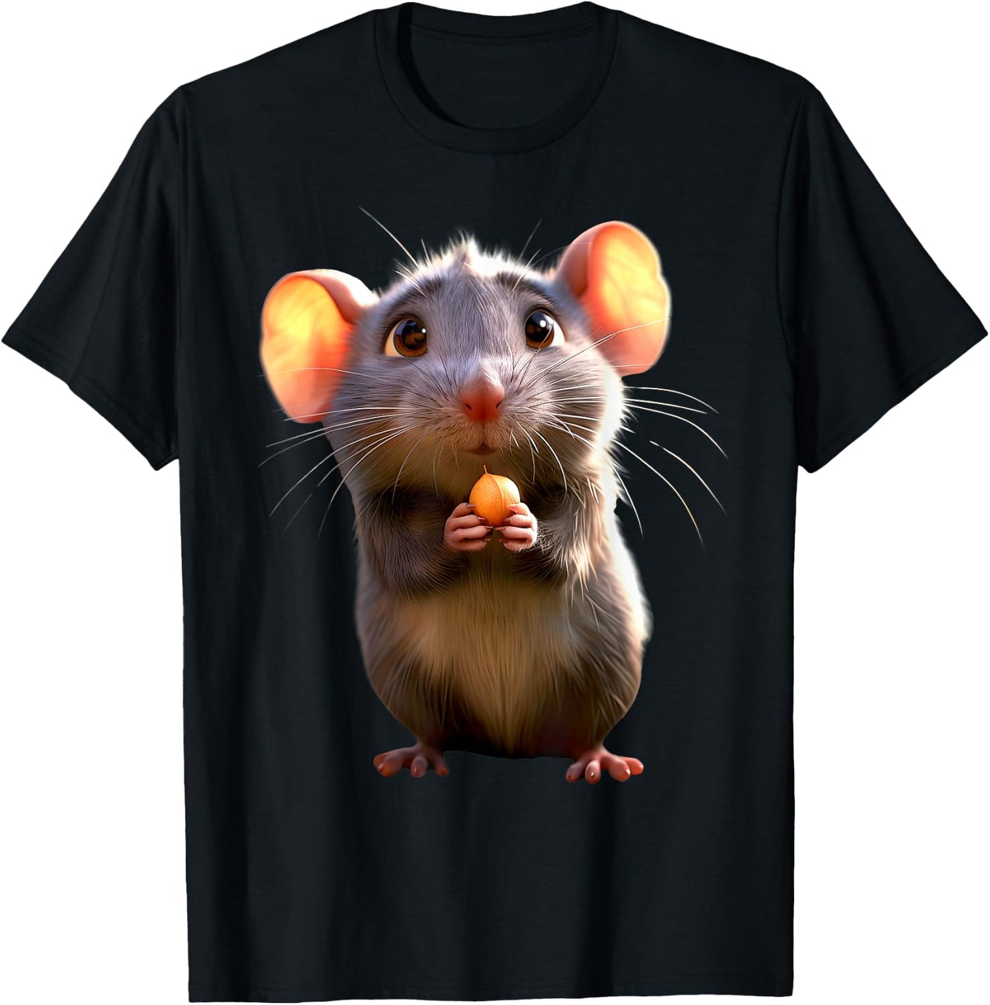 Rat Cute Mouse Rodents Dwarf Mouse Small Rats Mice T-Shirt - T-Shirt | Black