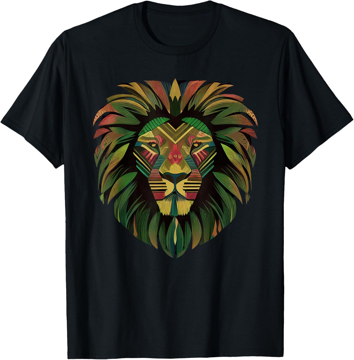 Vintage Leo Africa Lion Tribal Sign Kids Birthday Juneteenth T-Shirt - T-Shirt | Black
