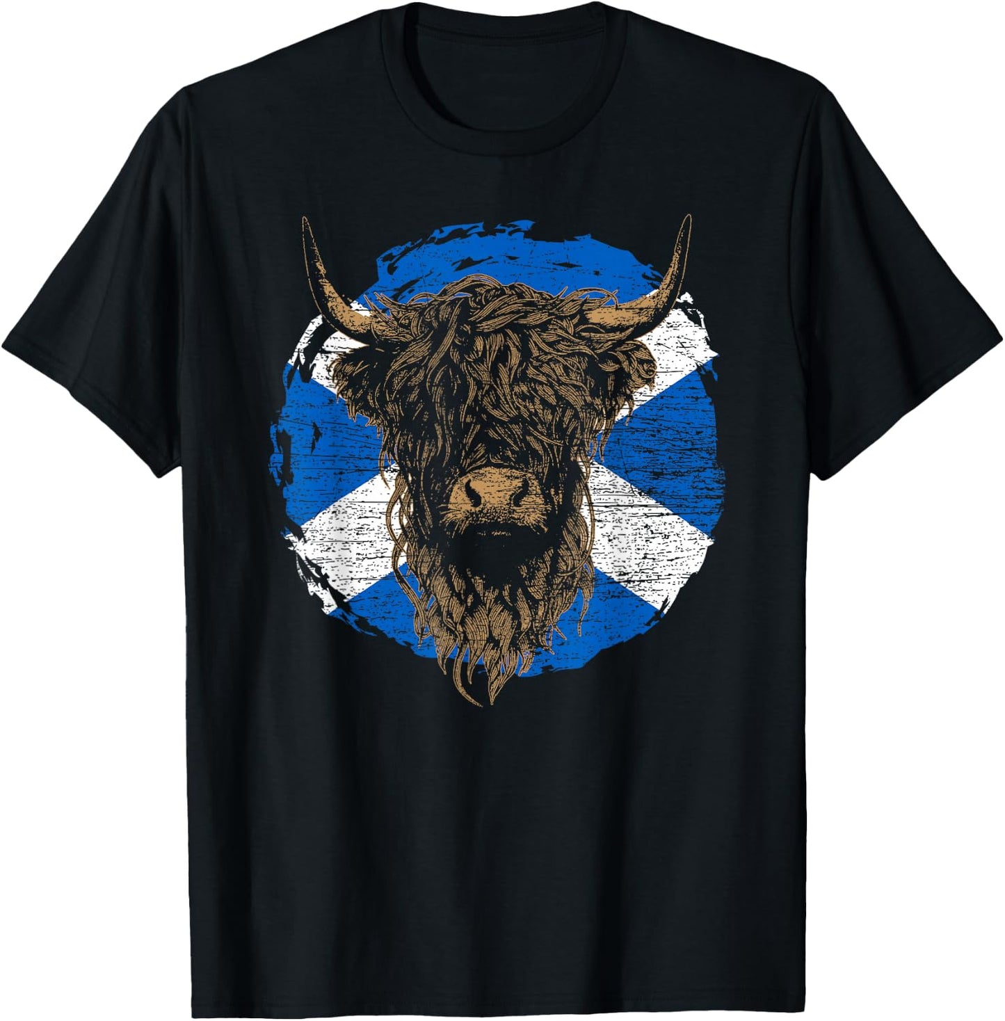 Scottish Highland Cattle Highland Cattle Gift Farmer , black T-Shirt - T-Shirt | Black