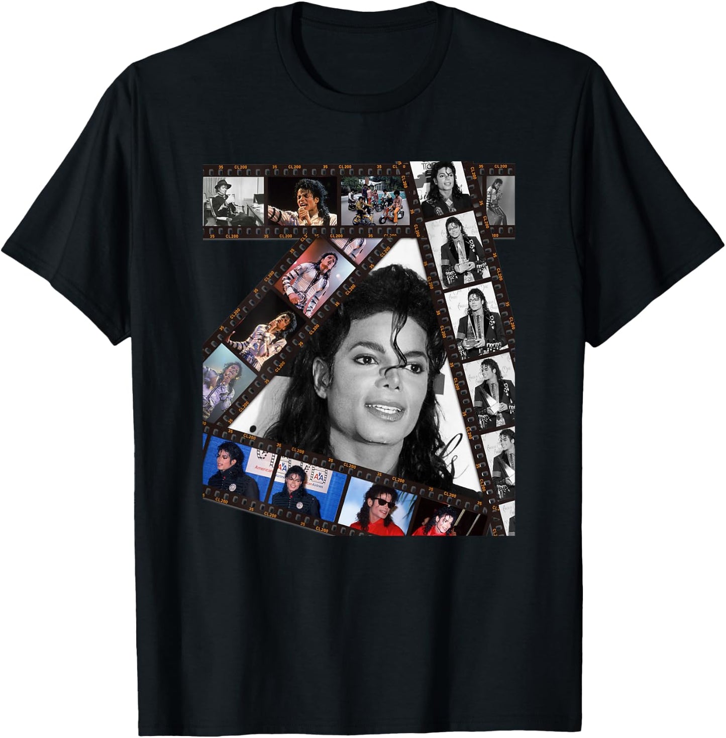 MJ-002_Back Print T-Shirt - T-Shirt | Black