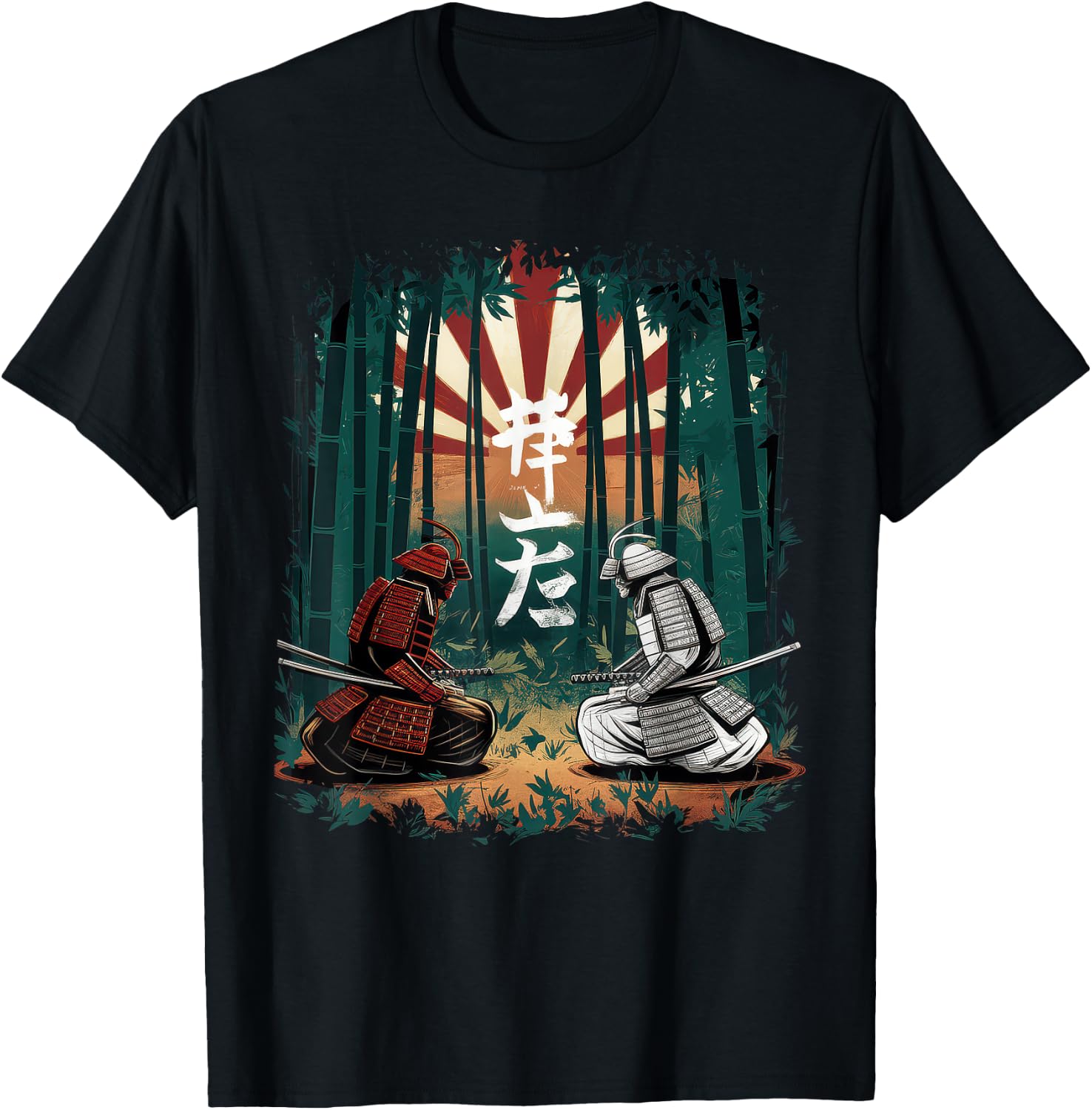 Japan Samurai Tokyo Martial Arts Sword Edgy , Black, S T-Shirt - T-Shirt | Black