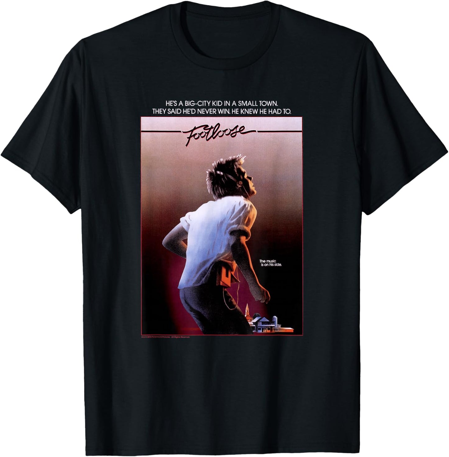 Footloose Poster T-Shirt - T-Shirt | Black
