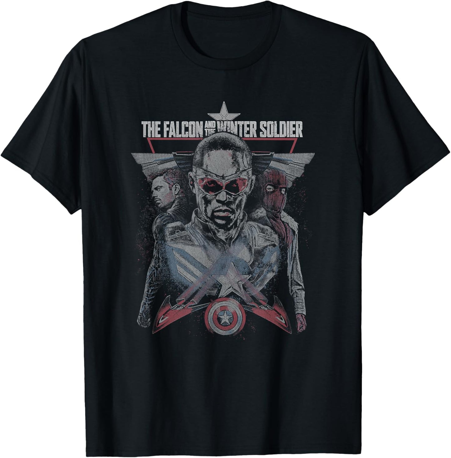 Marvel Falcon Winter Soldier Zemo Bucky Sam Legacy T-Shirt - T-Shirt | Black