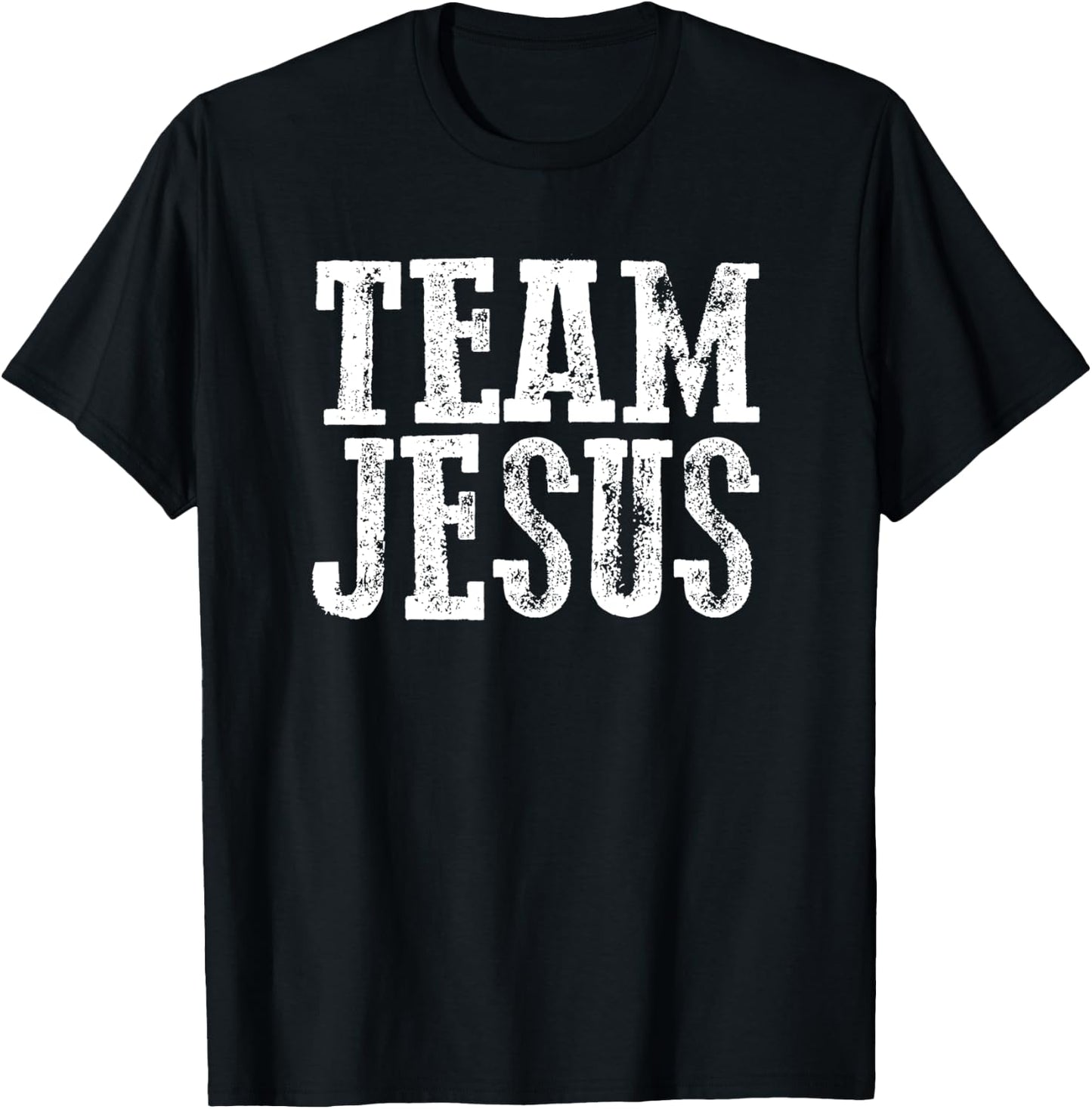 TEAM JESUS Faithful Devoted Inspiring Bold Uplifting T-Shirt - T-Shirt | Black