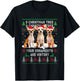 Cute Chihuahua Dog Oh Christmas Tree Ugly Xmas Women Kids T-Shirt - T-Shirt | Black