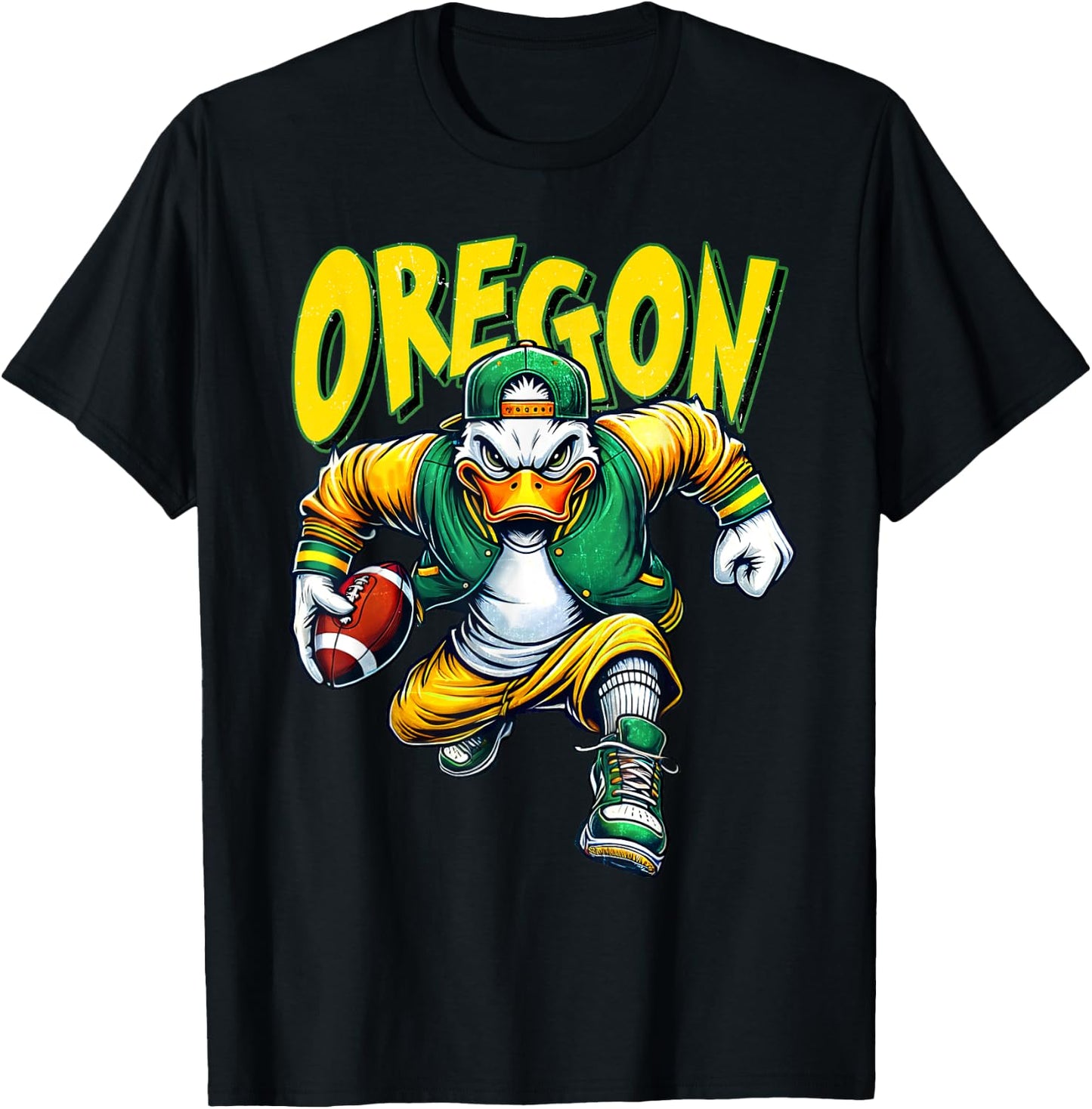 Classic Art Oregons Proud Name Personalized Apparel Sports T-Shirt - T-Shirt | Black