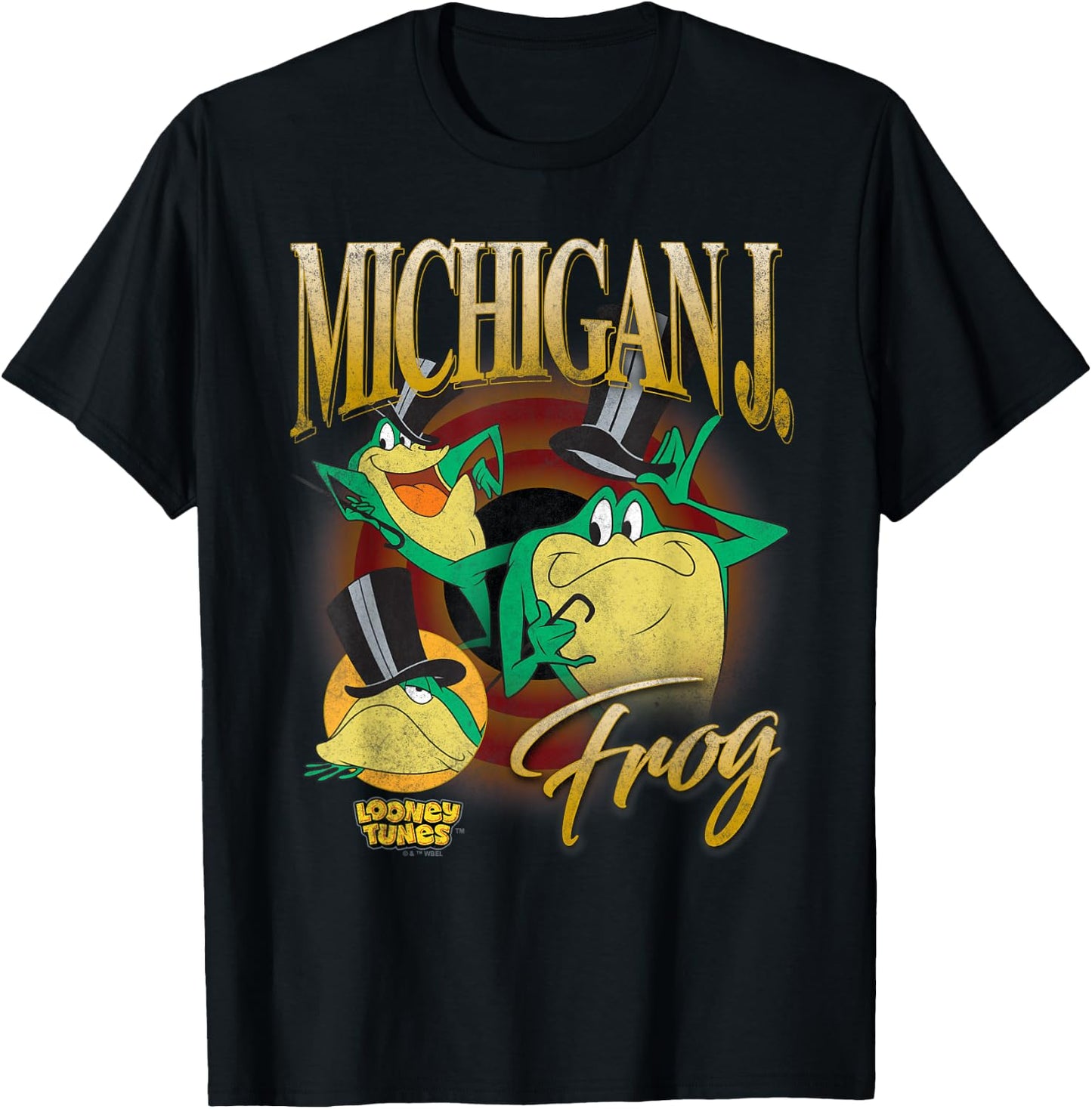 Looney Tunes Bootleg Michigan J Frog T-Shirt - T-Shirt | Black