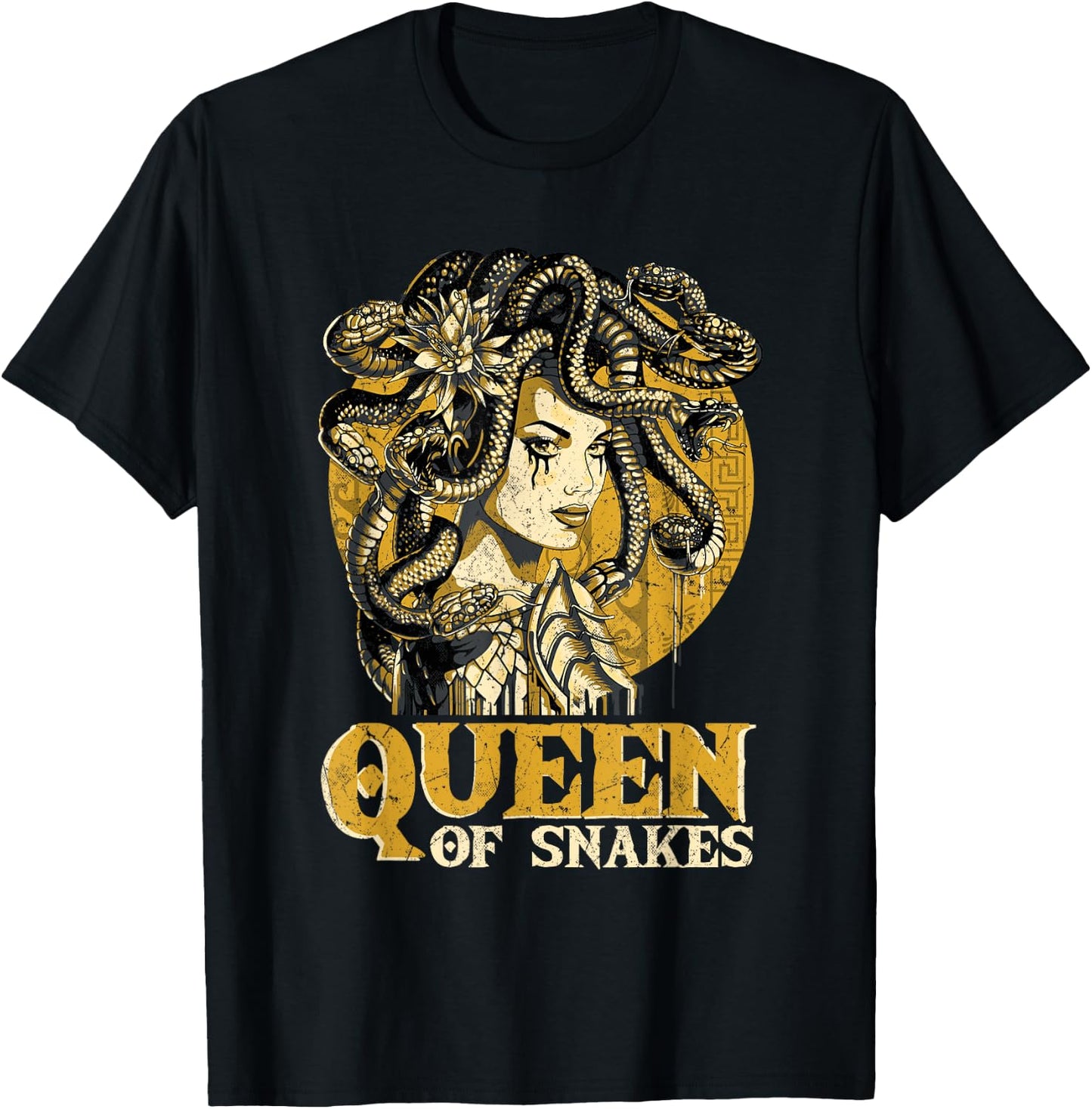 Medusa Queen Of Snakes Medusa Costume T-Shirt - T-Shirt | Black
