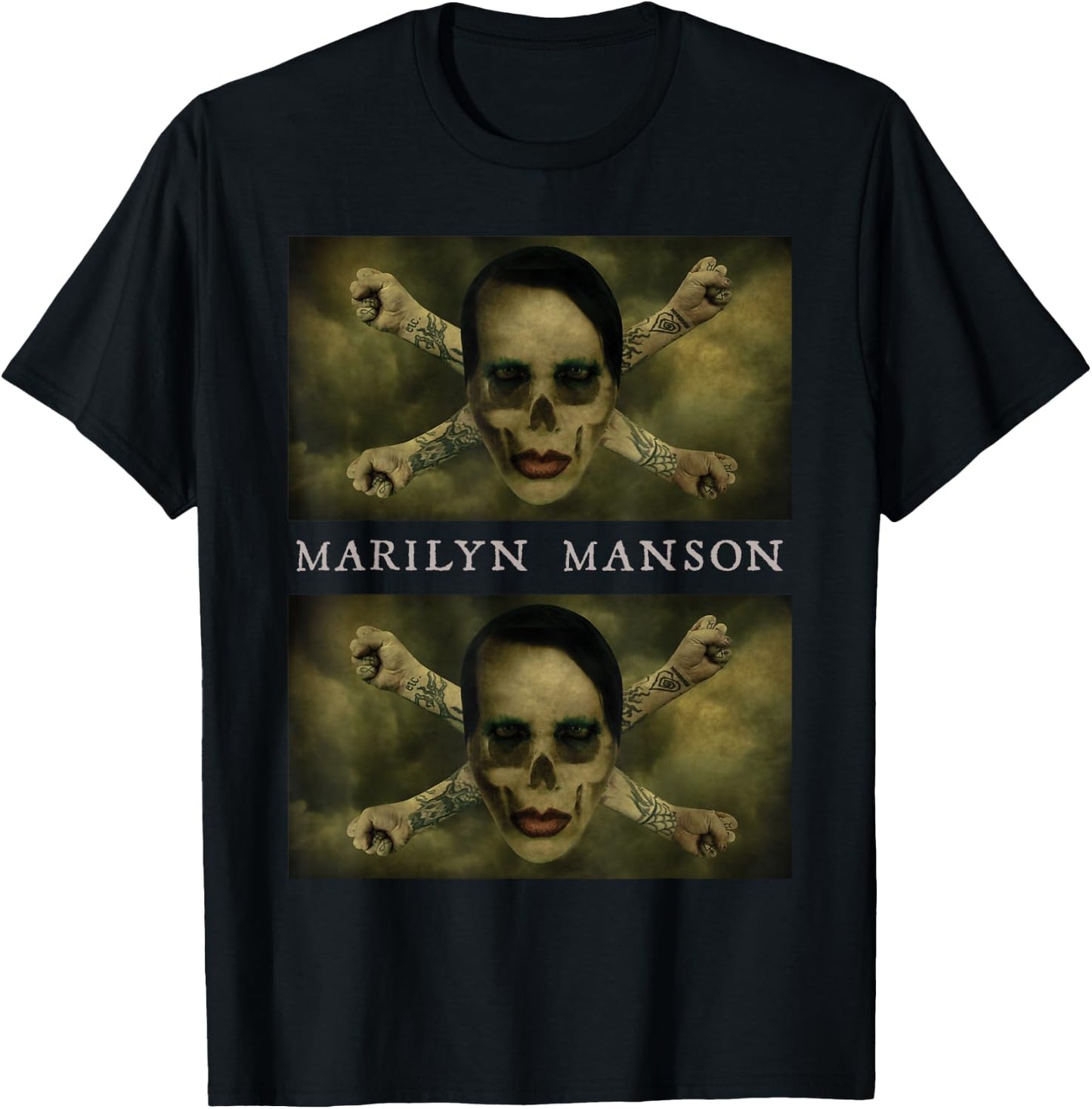 Marilyn Manson – Crossbones , Black, S T-Shirt - T-Shirt | Black