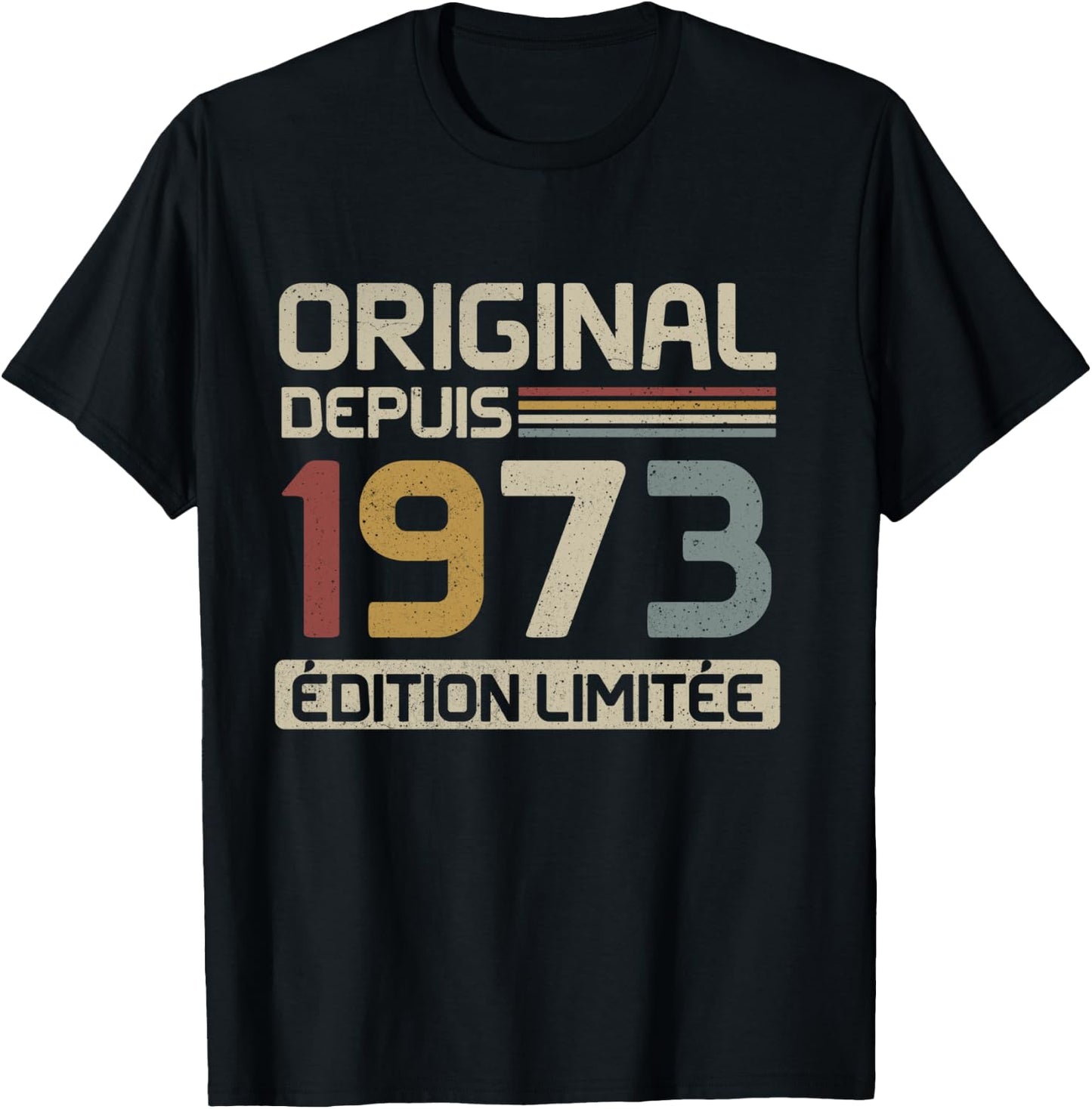 Original 1973 Birthday Gift 52 Years Old anniv 52 years , Black, S T-Shirt - T-Shirt | Black