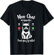 Silhouette Cat Woman Girl Funny My Cat Calls Me Calls Me Design T-Shirt - T-Shirt | Black