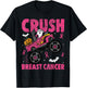 Crush Breast Cancer Awareness Monster Truck Halloween kids T-Shirt - T-Shirt | Black