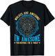 Wolf Wolves Are Awesome I'm Awesome Therefore I'm A Wolf T-Shirt - T-Shirt | Black
