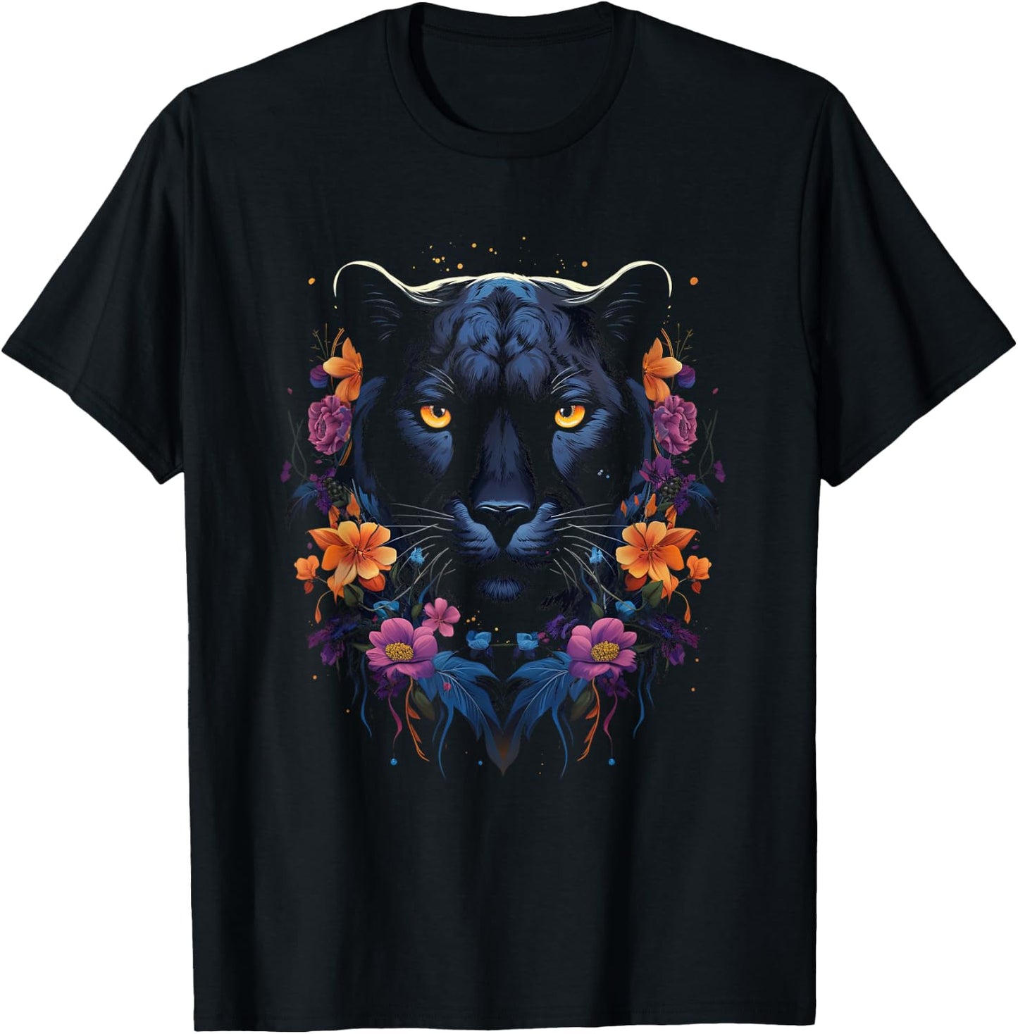 Panther with beautiful eyes black panthers T-Shirt - T-Shirt | Black