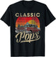 Classic Pops Funny Saying Car Lover Men Dad Papa Grandpa T-Shirt - T-Shirt | Black