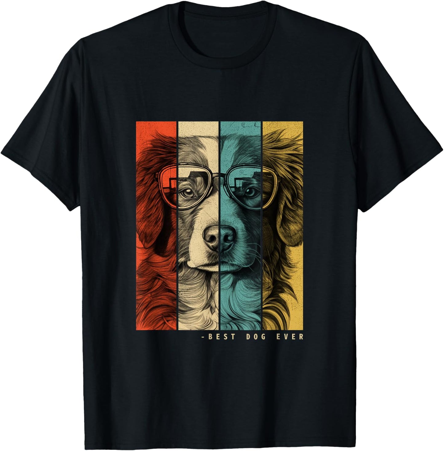 Vintage Nova Scotia Duck Tolling Retriever Toller Dog Mom T-Shirt - T-Shirt | Black