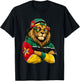 Country National Pride Mozambique Lion Flag T-Shirt - T-Shirt | Black