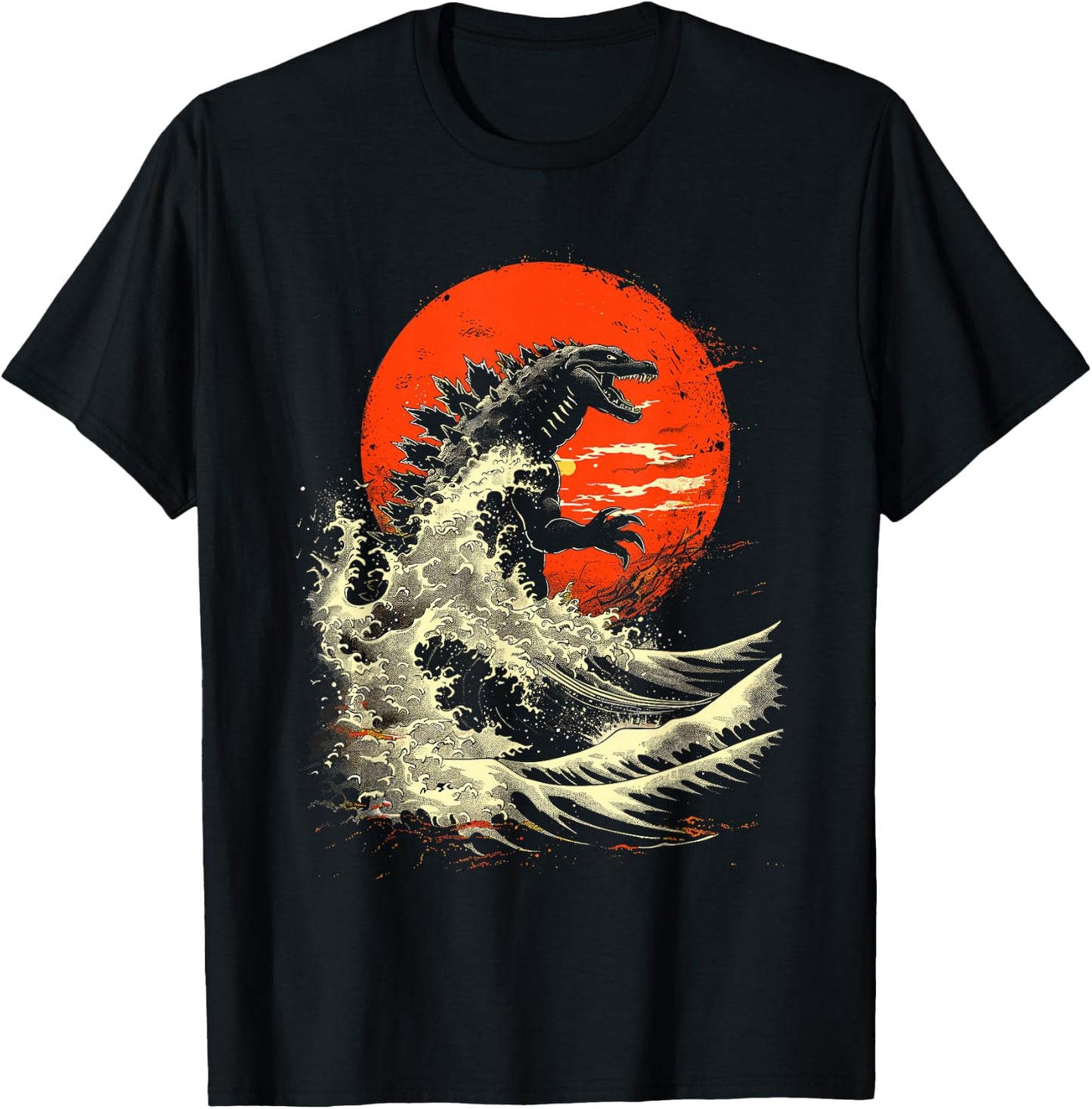 Kaiju Monster Movie I Japanese Kaiju T-Shirt - T-Shirt | Black